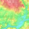 Mapa topográfico Le Goré, altitud, relieve