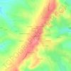 Mapa topográfico La Prôle des Quatre Vents, altitud, relieve