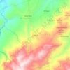 Mapa topográfico Cubiro, altitud, relieve