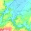 Mapa topográfico A Ribela, altitud, relieve