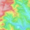 Mapa topográfico La Garrigue, altitud, relieve