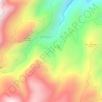 Mapa topográfico Cuarto Dinamo, altitud, relieve