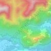 Mapa topográfico Cachoeira Véu da Noiva, altitud, relieve