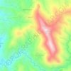 Mapa topográfico Vilarinho, altitud, relieve