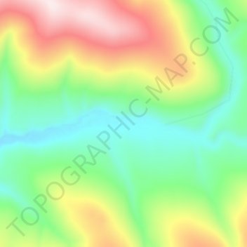 Mapa topográfico Clear Creek, altitud, relieve