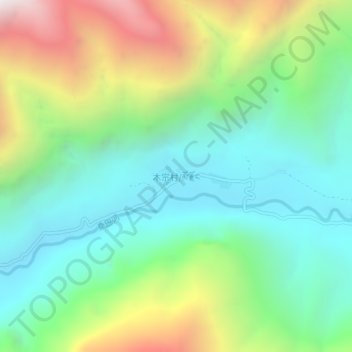 Mapa topográfico Modung, altitud, relieve