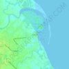 Mapa topográfico Busuang, altitud, relieve