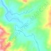 Mapa topográfico Kinam, altitud, relieve