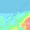 Mapa topográfico Salug, altitud, relieve