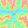 Mapa topográfico Shannan, altitud, relieve
