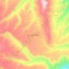 Mapa topográfico Chajpi Grande, altitud, relieve