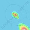 Mapa topográfico Camiguin Island, altitud, relieve