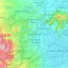 Mapa topográfico Ciudad Satélite, altitud, relieve