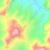 Mapa topográfico Alto El Roble, altitud, relieve