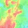 Mapa topográfico Atch Lench, altitud, relieve