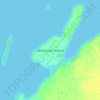 Mapa topográfico Matheson Island, altitud, relieve