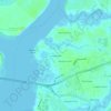 Mapa topográfico Scanlonville, altitud, relieve