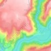 Mapa topográfico Jou, altitud, relieve
