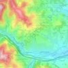 Mapa topográfico Vindry, altitud, relieve