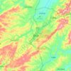 Mapa topográfico Liping, altitud, relieve