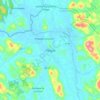 Mapa topográfico Pitigala, altitud, relieve