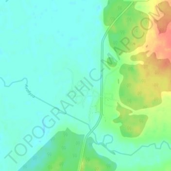 Mapa topográfico Верхняя Алабуга, altitud, relieve