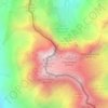 Mapa topográfico Vignemale, altitud, relieve