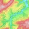 Mapa topográfico Les Forges, altitud, relieve