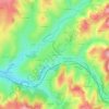 Mapa topográfico Le Treuil, altitud, relieve