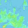 Mapa topográfico Kerners, altitud, relieve