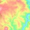 Mapa topográfico Paradinha de Outeiro, altitud, relieve