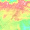Mapa topográfico Ilobasco, altitud, relieve