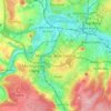 Mapa topográfico Mont-sur-Marchienne, altitud, relieve