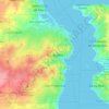 Mapa topográfico Maracaibo, altitud, relieve