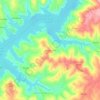 Mapa topográfico Cabeça Gorda, altitud, relieve