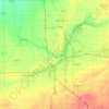 Mapa topográfico Flint, altitud, relieve
