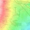 Mapa topográfico Bago Oshiro, altitud, relieve