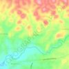 Mapa topográfico Tribuana, altitud, relieve