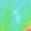 Mapa topográfico Deomali, altitud, relieve
