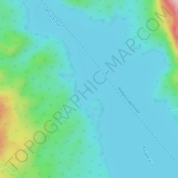 Mapa topográfico Table Top Rock, altitud, relieve