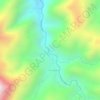 Mapa topográfico Quebrada del Oro, altitud, relieve