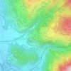 Mapa topográfico Fenalet-sur-Bex, altitud, relieve