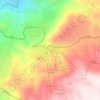 Mapa topográfico Aayoun El Siman, altitud, relieve