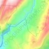 Mapa topográfico Dlafy, altitud, relieve