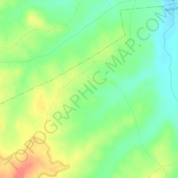 Mapa topográfico Anchas, altitud, relieve