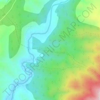 Mapa topográfico La Berzosa, altitud, relieve