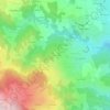 Mapa topográfico Le Vorzet, altitud, relieve