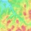 Mapa topográfico Chez Pilat, altitud, relieve