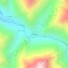 Mapa topográfico Cochiguaz, altitud, relieve
