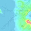 Mapa topográfico Alas-as, altitud, relieve